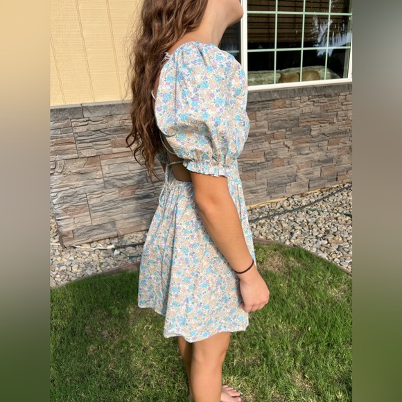 Altar’d State Puff Sleeve Mini Dress (Medium) - Picture 2 of 6